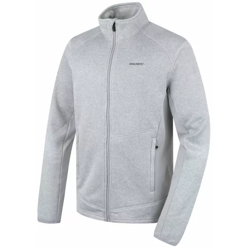 Husky Men's fleece sweater with zipper Alan M light grey