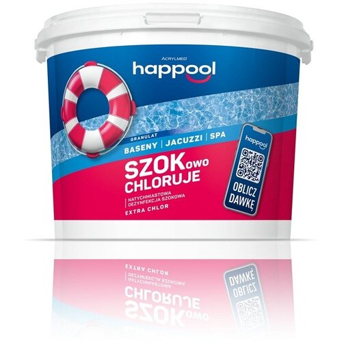 ACRYLMED EXTRA CHLOR Granules for controlling bacteria, fungi and algae in swimming pool water, 3 kg Slike