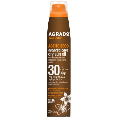 AGRADO Suvo ulje u spreju za sunčanje SPF30, 200 ml Slike