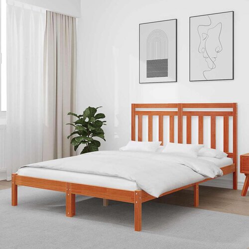  Konstrukcija postelje 2 pcs Voskast rjav 150 x 200 cm, (5000102518) Cene
