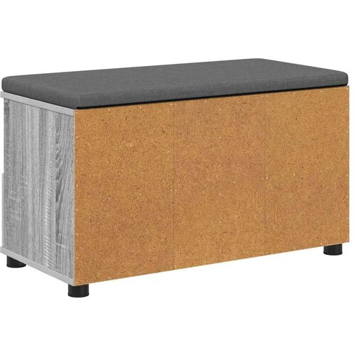  Klupa za hodnik s jastukom Siva Sonoma 80 x 38 x 46 cm Slike