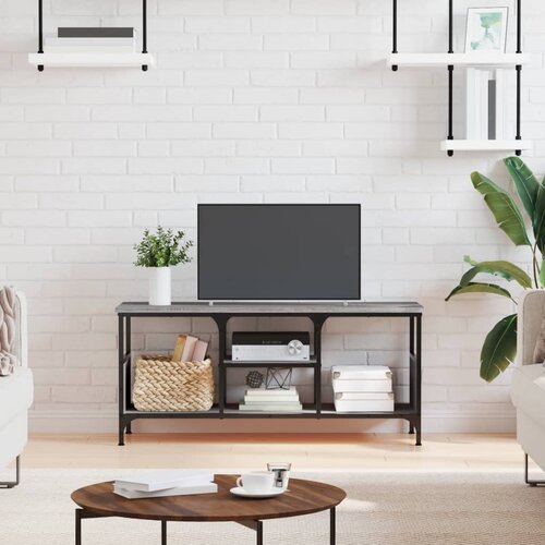 The Living Store TV omarica siva sonoma 100x35x45 cm inženirski les in železo - TV Omarica, (21374490) Slike