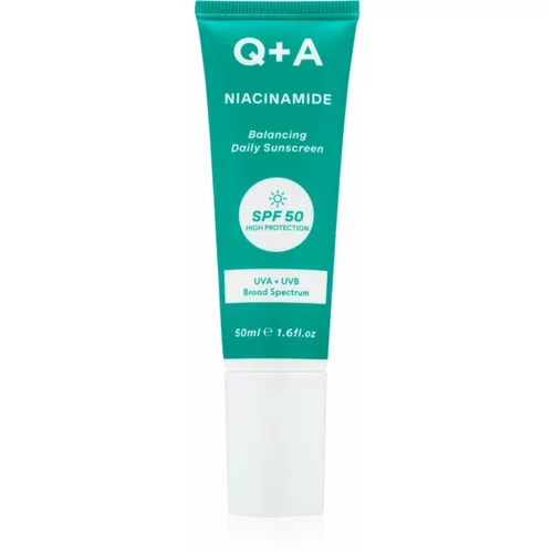 Q+A Niacinamide zaštitna krema za lice SPF 50 50 ml