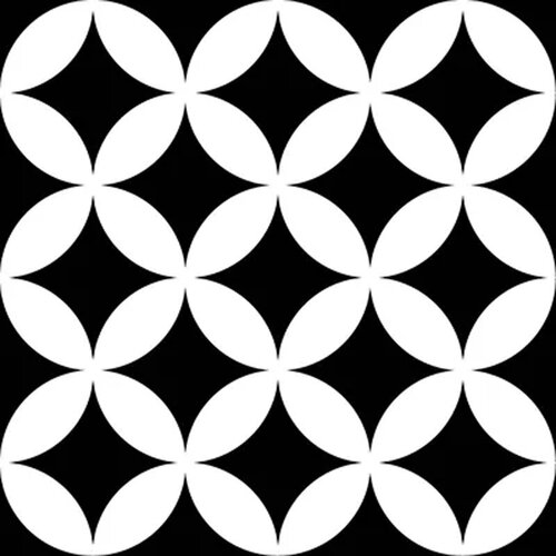 Mayolica Azulejos district circles black 20x20cm Slike