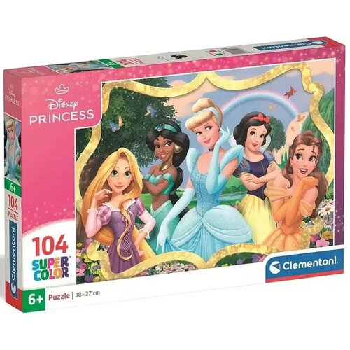 Clementoni Disney+Princeske Čudovite princeske Supercolor 104-delna sestavljanka - Cene