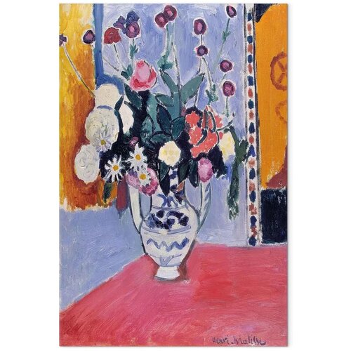  Slika - Henri Matisse &amp;ndash; Bouquet in a Two-Handled Vase 60x90 Na talijanskom platnu Slike