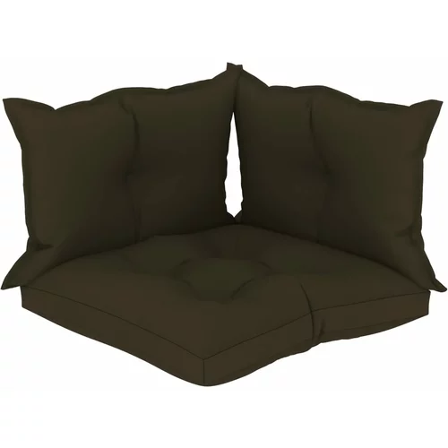  Jastuci za sofu od paleta 3 kom smeđe-sivi od tkanine
