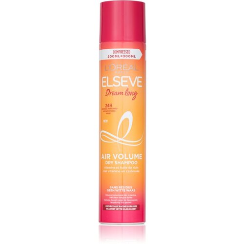 L&amp;acute;Or&amp;eacute;al Paris Elseve Dream Long suhi &amp;scaron;ampon za volumen kose koji neostavlja bijele tragove 200 ml Slike