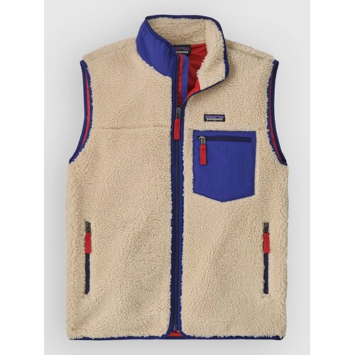 Patagonia Classic Retro-X Brezrokavnik dark natur w / cobalt blue Cene