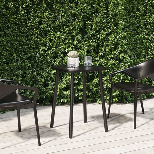 VidaXL Vrtna miza antracitna 50x50x71 cm jeklo Slike