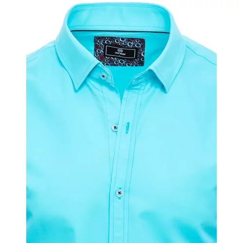 DStreet Turquoise Men's Short Sleeve Shirt