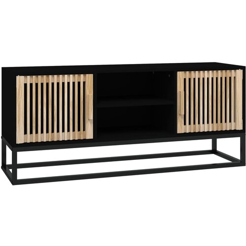 Maison Chic TV omarica - TV enota - Televizijska omarica črna 105x30x45 cm inženirski les in železo, (21701299) Cene