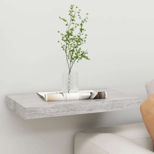 vidaXL plutajuća zidna polica siva boja betona 50 x 23 x 3,8 cm MDF Cene
