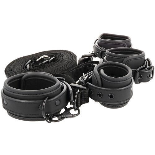 Fetish Submissive Luxury Multi-Function Bed Binding Set Vegan Leather Cene