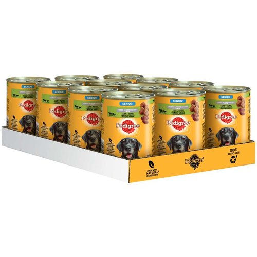  Varčno pakiranje Pedigree Senior Classic 24 x 400 g - Jagnjetina & perutnina Cijene
