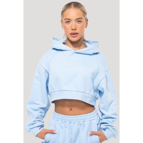 GymBeam Women&amp;lsquo;s Mochi Cropped Hoodie Blue S Slike