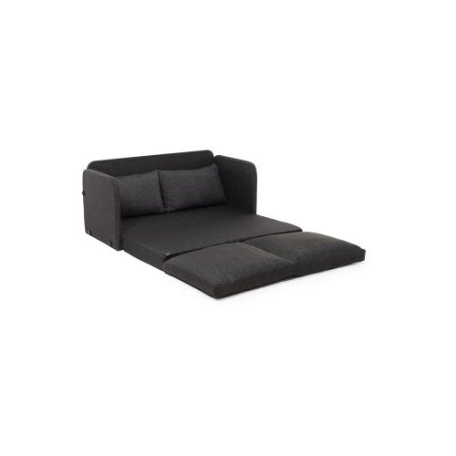 Atelier Del Sofa Dvosjed na razvlačenje Saga, 128 x 70 x 66 cm, Tamno siva Slike