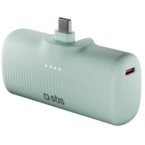 Sbs Prenosna baterija 5000 mAh Eco 10W USB-C TEBB5000PLUGLBGRS svetlo zelena, (5000265514) Cene