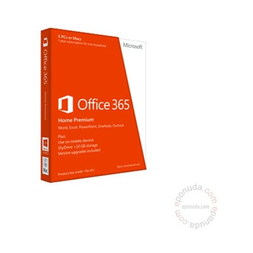 Microsoft Office 365 Home Premium 32/64Bit English - 6GQ-00019 poslovni softver Slike