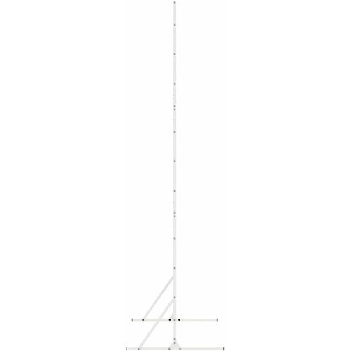  Zaslon za privatnost 100 x 50 x 180 cm Čelik Bijela Slike