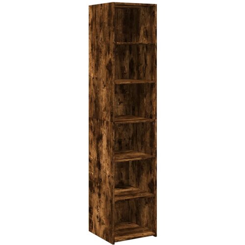 Maison Chic Visoka omara - Komoda - Predalnik dimljen hrast 40x41x185 cm inženirski les, (21722383) Cene