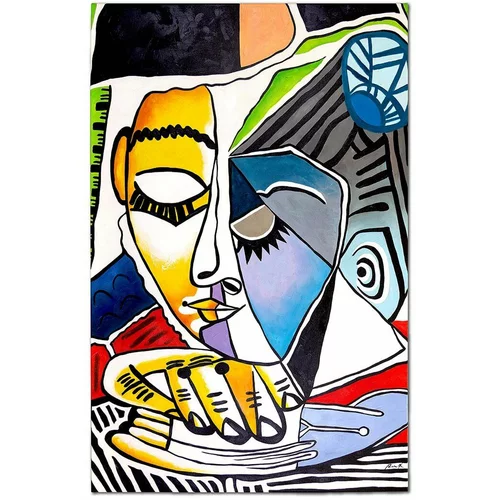 Inne Reprodukacija naslikana uljem Pablo Picasso, Głowa czytającej kobiety