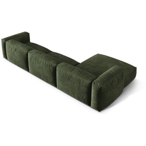 Micadoni Zelena kotna sedežna garnitura iz tkanine boucl&amp;eacute; (levi kot) Martina &amp;ndash; Home Slike