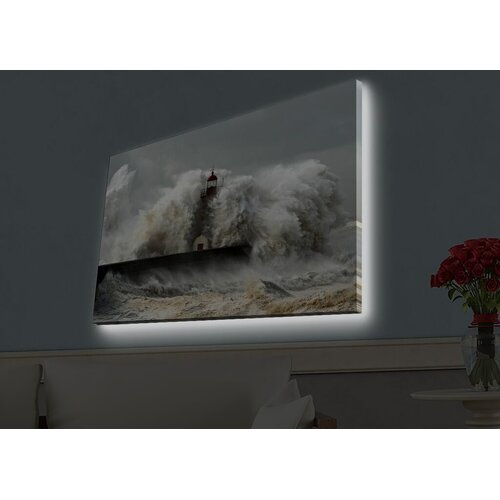 Wallity Zidna slika sa LED osvetljenjem 4570HDACT-051, 45x70 cm Cene