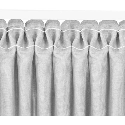  Curtain CARMENA color gray style classic dragon tape transparent 5 cm braid 300x270 HOMEDE Slike