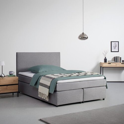 Bessagi Home Postelja Boxspring Florinda, Siva, Z Nadvložkom, 140x200 Cene