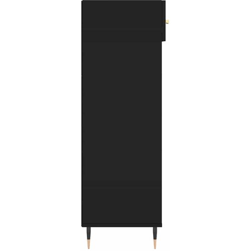  za cipele crni 60 x 35 x 105 cm od konstruiranog drva Slike