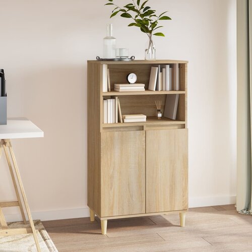 vidaXL Visoka komoda hrasta sonome 60x36x110 cm od konstruiranog drva Cene