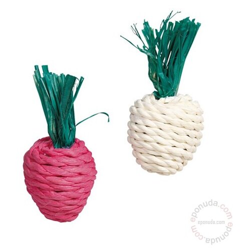 Trixie Igrača za male živali Straw korenje, koruza 8 cm, 2 kos Cene