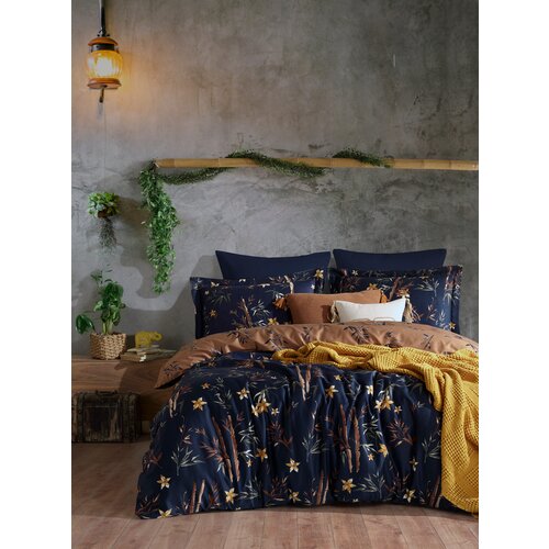 Colourful Cotton Satenska posteljina (155x220) Bamboo Flower Cene
