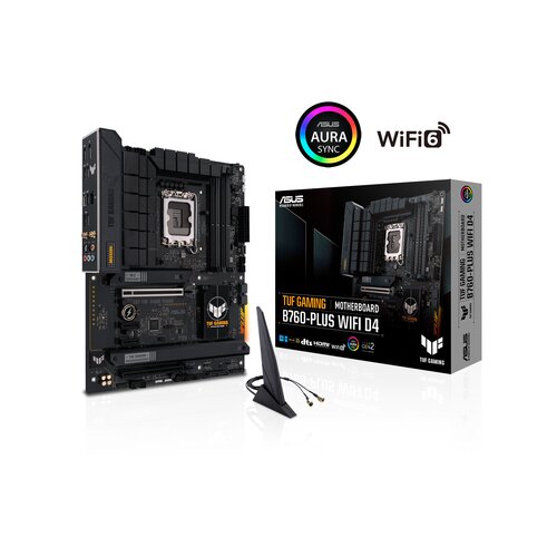 Asus matična ploča - Intel TUF GAMING B760-PLUS WIFI D4 s1700 (B760, 4xDDR4 5333MHz, 4xSATA3, 3xM.2, HDMI+DP) Slike