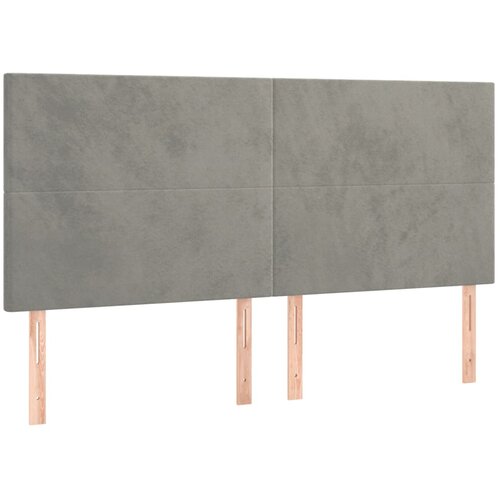  Krevet box spring s madracem LED svjetlosivi 180x200 cm bar&amp;scaron;un Slike