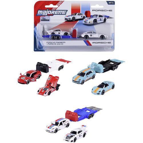 Simba Toys Mažoretka: Porsche Motorsport autić s prikolicom, razne varijante, 1 komad - Cene