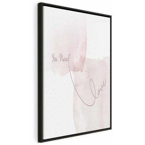  Slika - You Need Love (1 Part) Vertical 80x120 U crnom drvenom okviru Cene