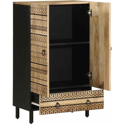 Maison Chic Komoda - Predalnik 60x33,5x110 cm Masivni neobdelan les Mango, (21721384) Cene