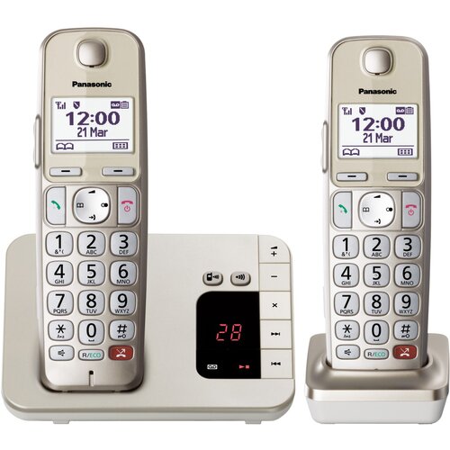 Panasonic KX-TGE262GN bežicni telefon s šampanjac odgovorom na pozive Cijene