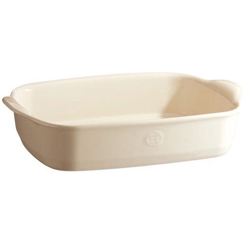Emile henry Obd&amp;eacute;ln&amp;iacute;kov&amp;aacute; zap&amp;eacute;kac&amp;iacute; m&amp;iacute;sa v barvě slonov&amp;eacute; kosti 30 x 19 cm Slike