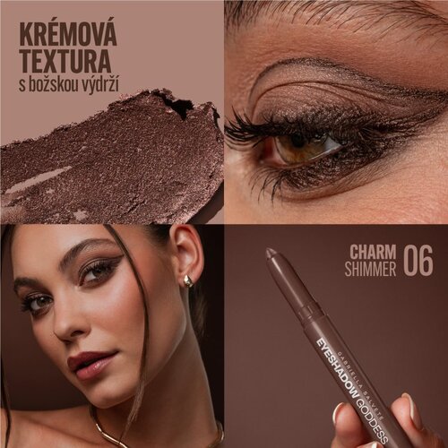 Gabriella Salvete Eyeshadow Goddess kremasto senčila za oči v svinčniku odtenek Shimmer 06 Charm 1.3 g Slike