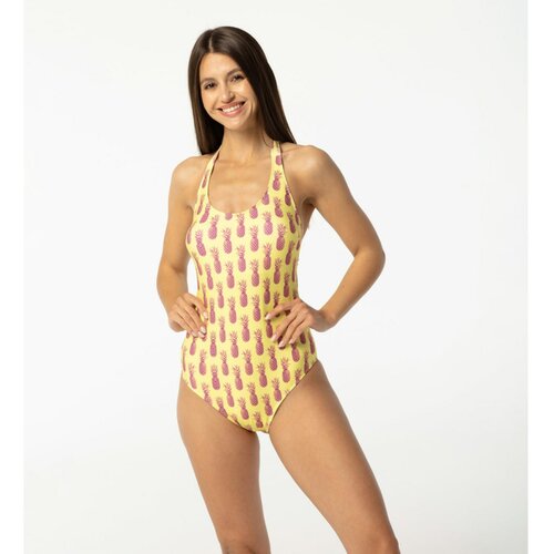Aloha From Deer Woman's Hawaii Pineapple Open Back Swimsuit SSOB AFD727 Cene