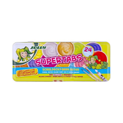 Jolly Supertabs vodne barvice v &amp;scaron;katli - 24 k. Slike