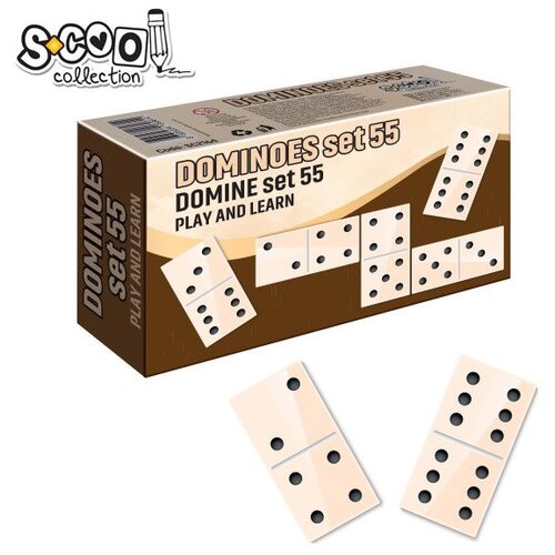 Scool Domine u drvenoj kutiji 55 duplo 9 SC2164 Cene