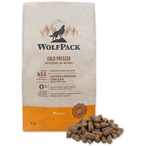 WolfPack hladno stiskana hrana - piščanec 12 kg Cene