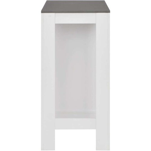 vidaXL Barski stol s policom bijeli 110 x 50 x 103 cm Cijene