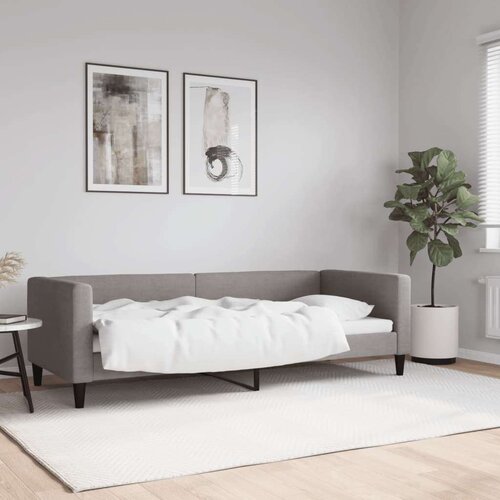  Dnevni krevet smeđesivi 80 x 200 cm od tkanine Slike