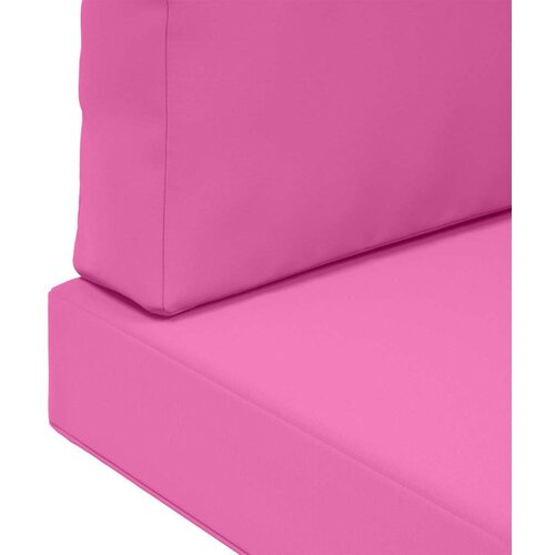  Jastuk za vanjsku sofU 3 pcs Ružičasta Poliester - Ružičasta 60 x 60 cm 1x sjedalo +1x naslon +1x bočna strana (3D bez bartaga) Slike