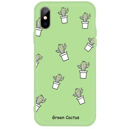 Ovitek za iPhone X/XS | Limeta barva, kaktusi Cene